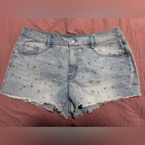 Wild Fable Floral Denim Women's Jean Shorts